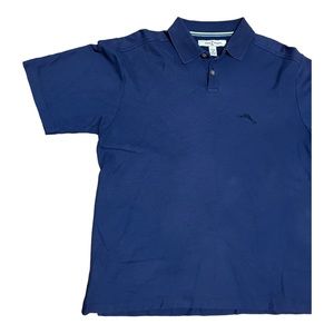 Tommy Bahama Navy Blue Collared Shirt Size Large